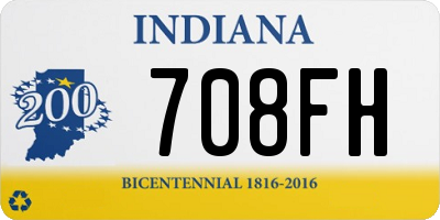 IN license plate 708FH