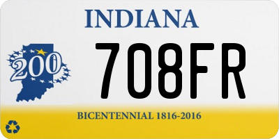 IN license plate 708FR