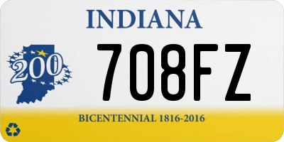 IN license plate 708FZ