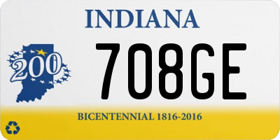 IN license plate 708GE