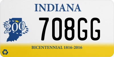 IN license plate 708GG