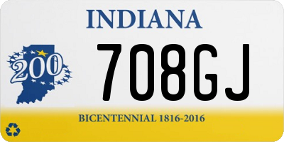 IN license plate 708GJ