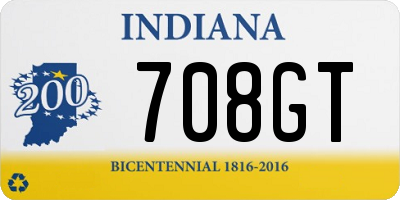 IN license plate 708GT