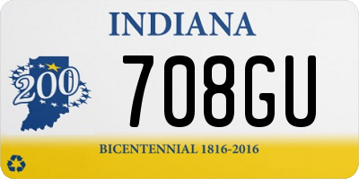 IN license plate 708GU