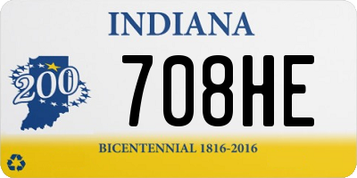 IN license plate 708HE