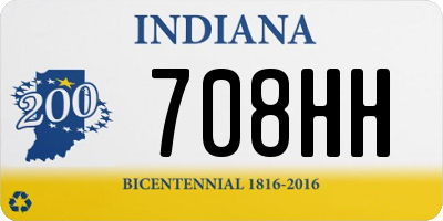 IN license plate 708HH