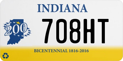 IN license plate 708HT