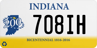 IN license plate 708IH