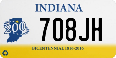 IN license plate 708JH