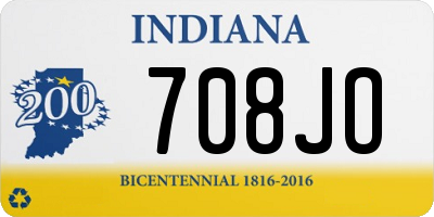 IN license plate 708JO