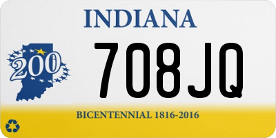 IN license plate 708JQ