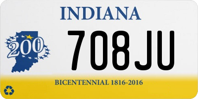 IN license plate 708JU