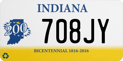 IN license plate 708JY