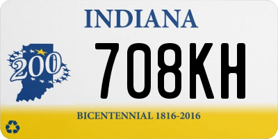 IN license plate 708KH