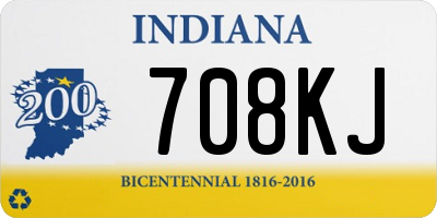 IN license plate 708KJ