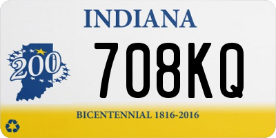 IN license plate 708KQ