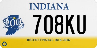 IN license plate 708KU