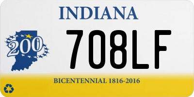 IN license plate 708LF