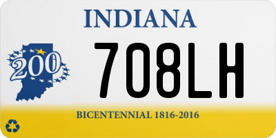 IN license plate 708LH