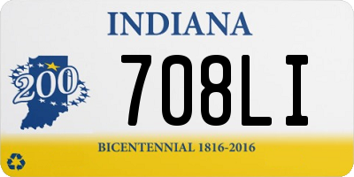 IN license plate 708LI