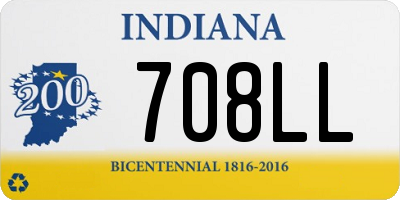 IN license plate 708LL