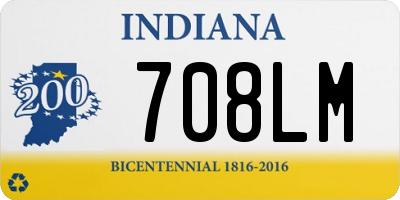 IN license plate 708LM