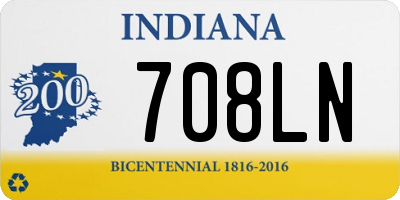 IN license plate 708LN