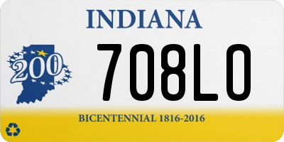 IN license plate 708LO