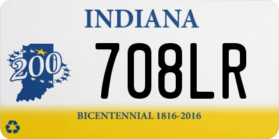 IN license plate 708LR