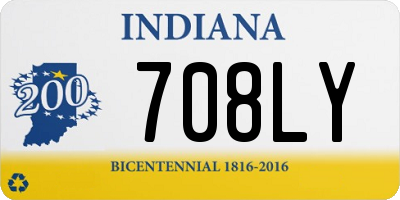 IN license plate 708LY