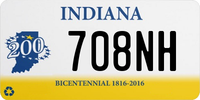 IN license plate 708NH