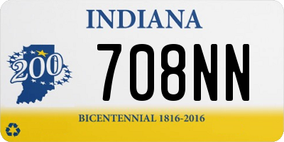 IN license plate 708NN