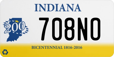IN license plate 708NO