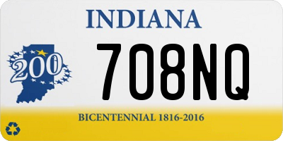 IN license plate 708NQ