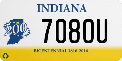 IN license plate 708OU