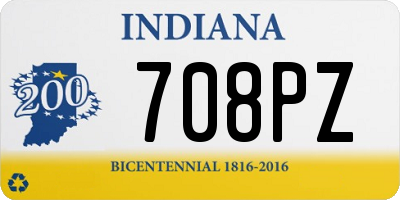 IN license plate 708PZ