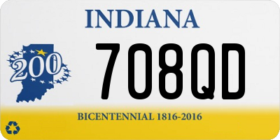 IN license plate 708QD