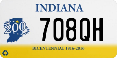 IN license plate 708QH