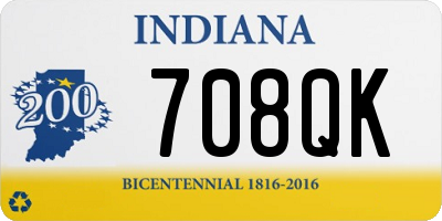 IN license plate 708QK