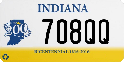 IN license plate 708QQ