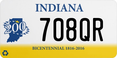 IN license plate 708QR