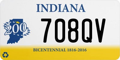 IN license plate 708QV