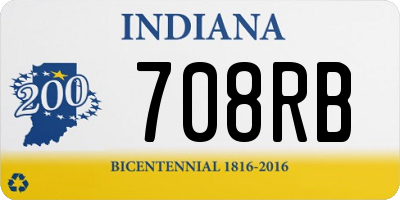 IN license plate 708RB