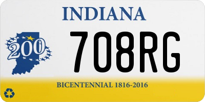 IN license plate 708RG