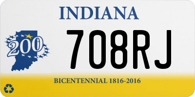 IN license plate 708RJ