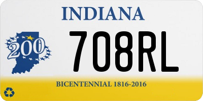 IN license plate 708RL