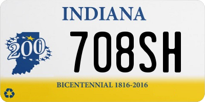 IN license plate 708SH