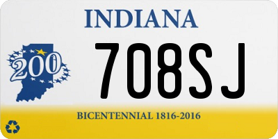 IN license plate 708SJ