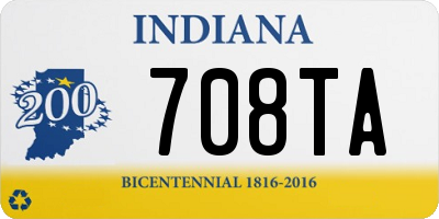 IN license plate 708TA