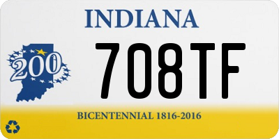 IN license plate 708TF